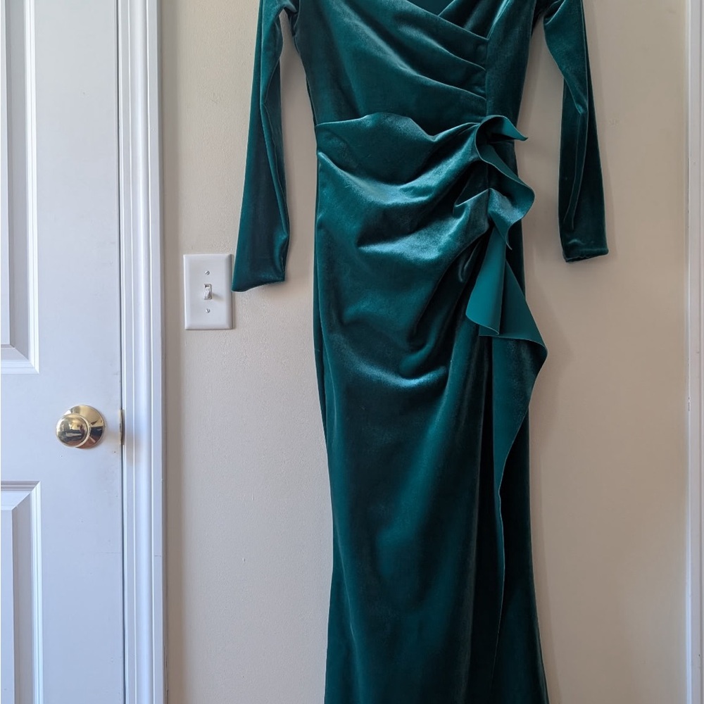 Chiara Boni La Petite Robe Silveria Off-the-Shoulder Gown